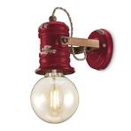 C1843 zidna svjetiljka u vintage dizajnu, vino crvena