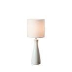 Markslöjd Birillo table lamp, white, textile/ceramic, E14
