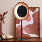 Candeeiro de mesa LED recarregável Solan, preto/castanho, solar, IP54