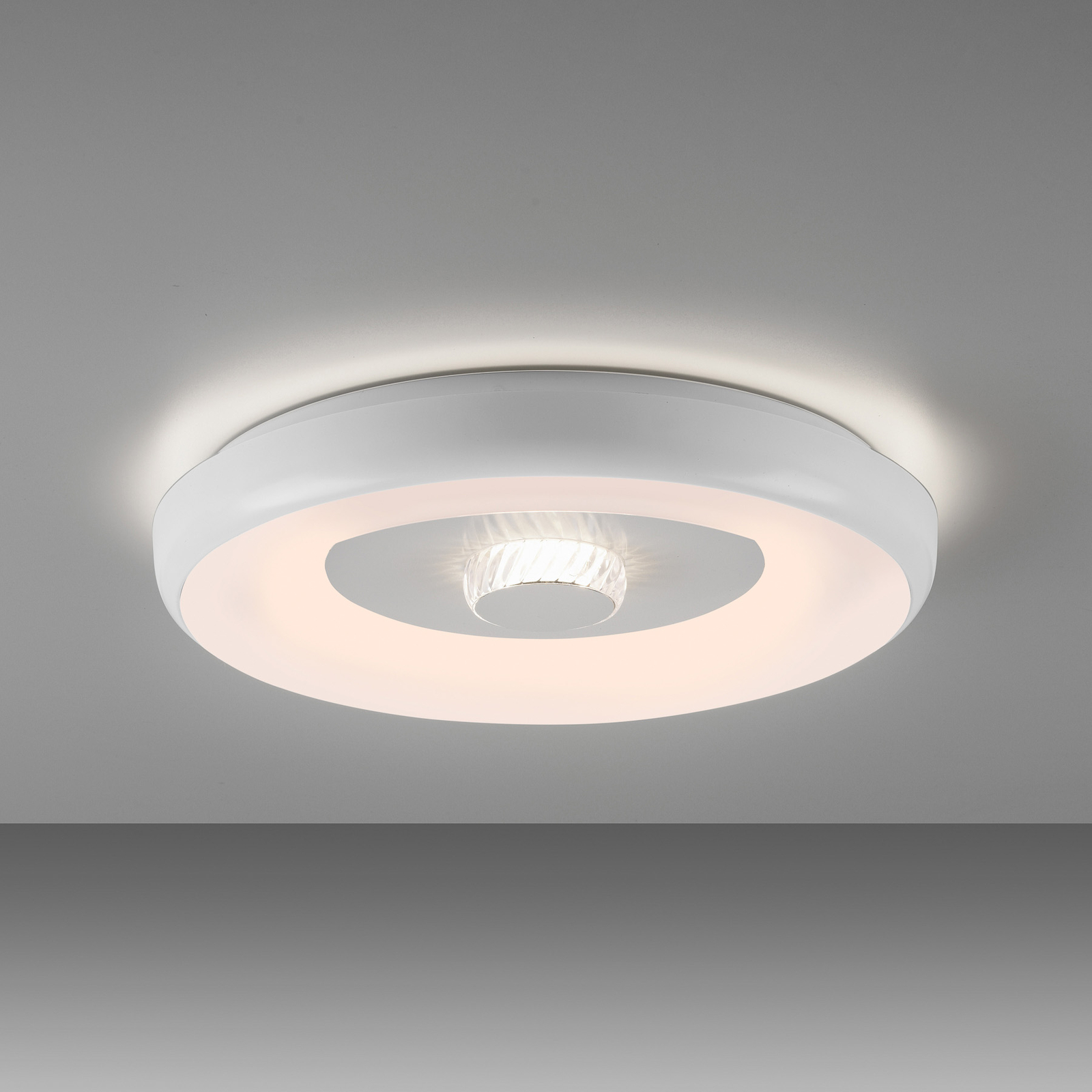 JUST LIGHT. LED stropné svietidlo LOLAsmart Vertigo, biele