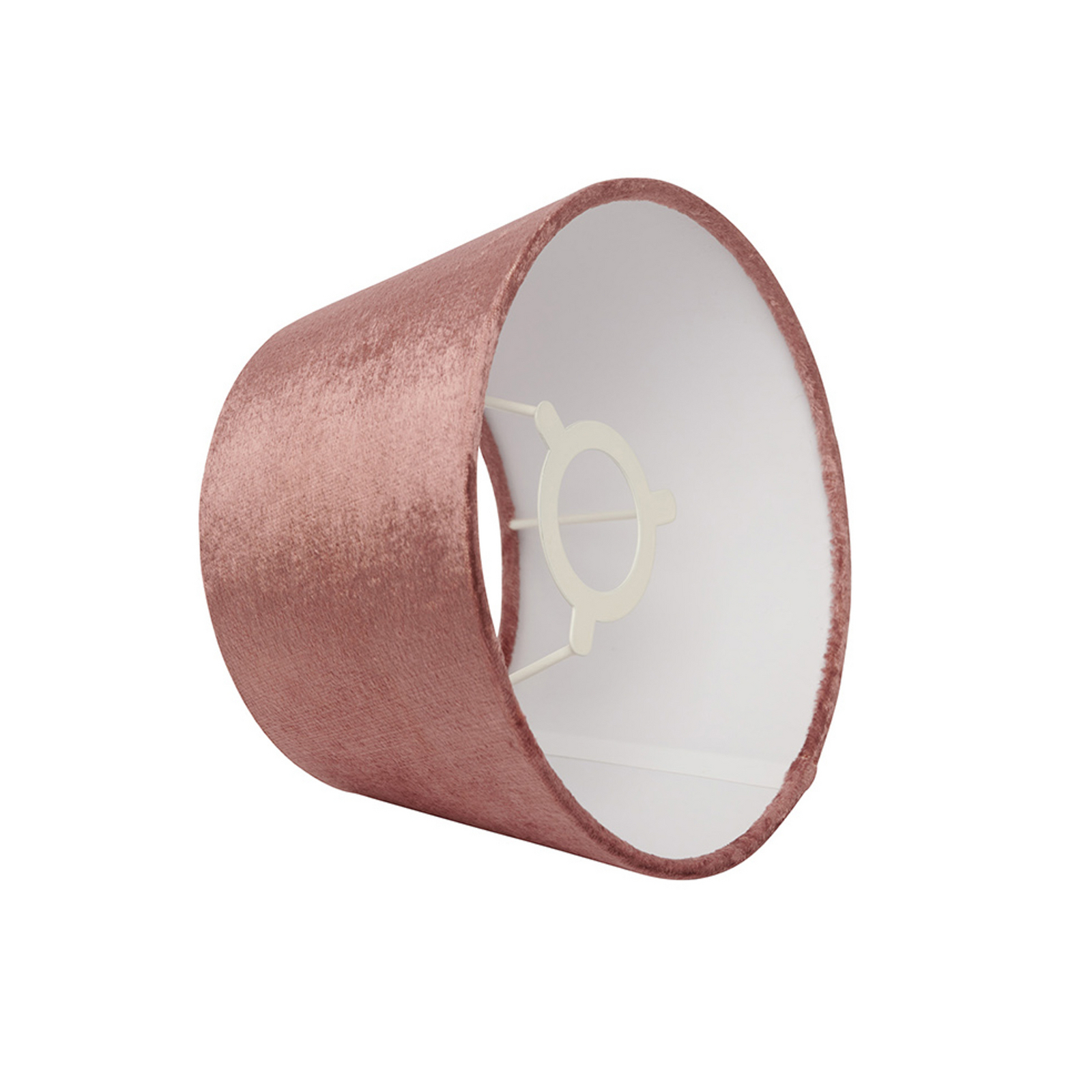 Abat-jour Lola, rouge, Ø 33 cm, velours - Watt & Veke