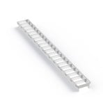 SLC lamelių grotelės „Click“, baltos, ilgis 56 cm, plastikinės