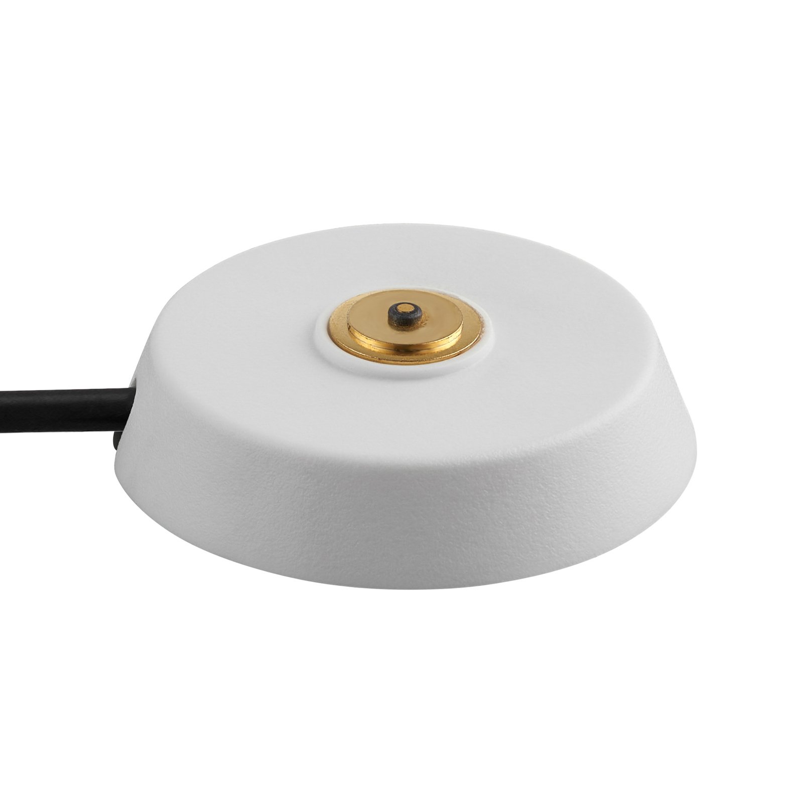 Lámpara de mesa LED recargable Ellen To-Go, aluminio, blanco