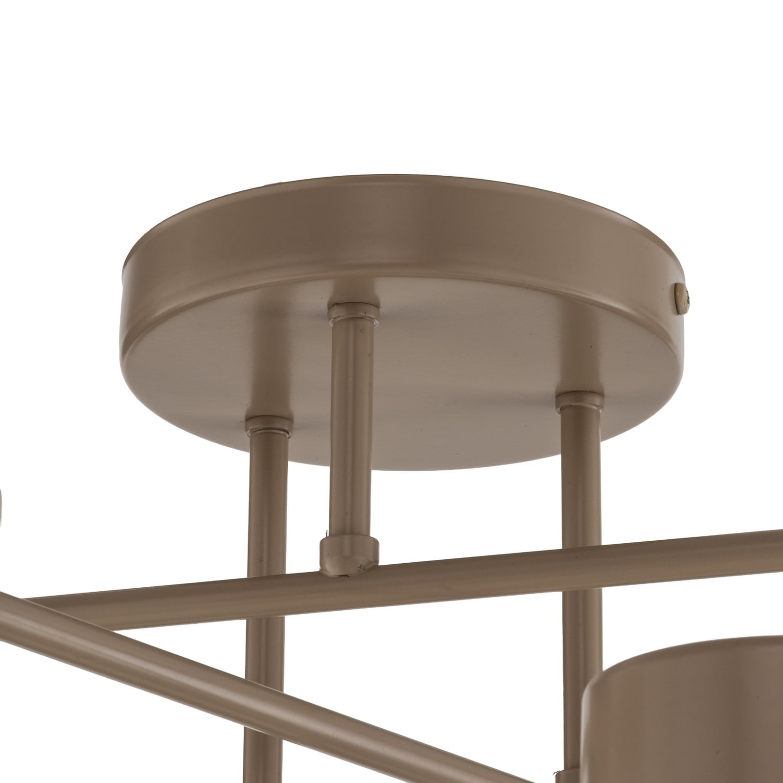 Lampa sufitowa HALO, beżowa, średnica 60 cm, 6-punktowa, metalowa, GX53 Lampa sufitowa HALO, beżowa, średnica 60 cm, 6-punktowa, metalowa, GX53