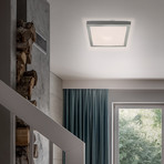 Fledo LED ceiling light, 3,000K, 27 x 27 cm