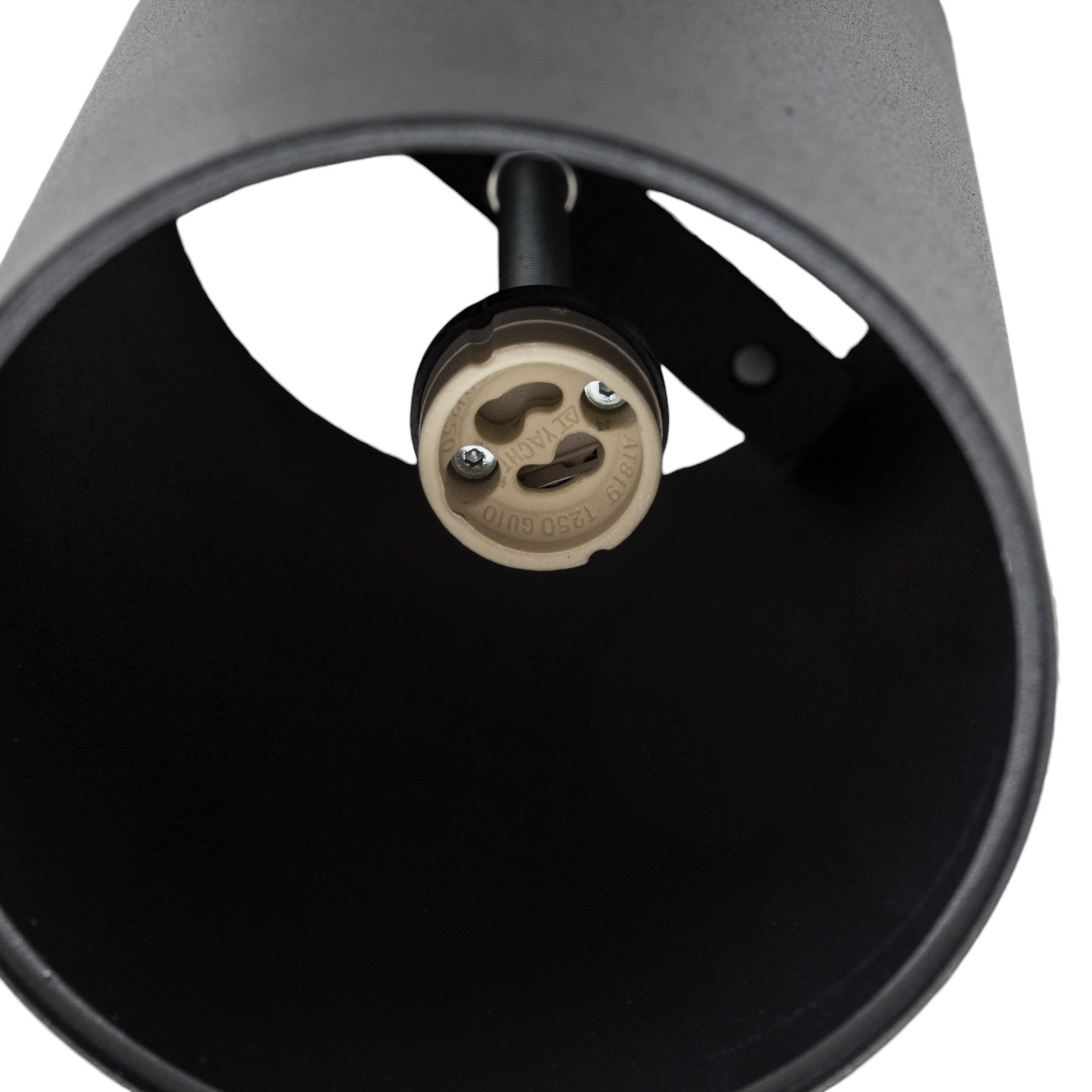 Spot pour plafond Tubo Ø 12 cm, noir