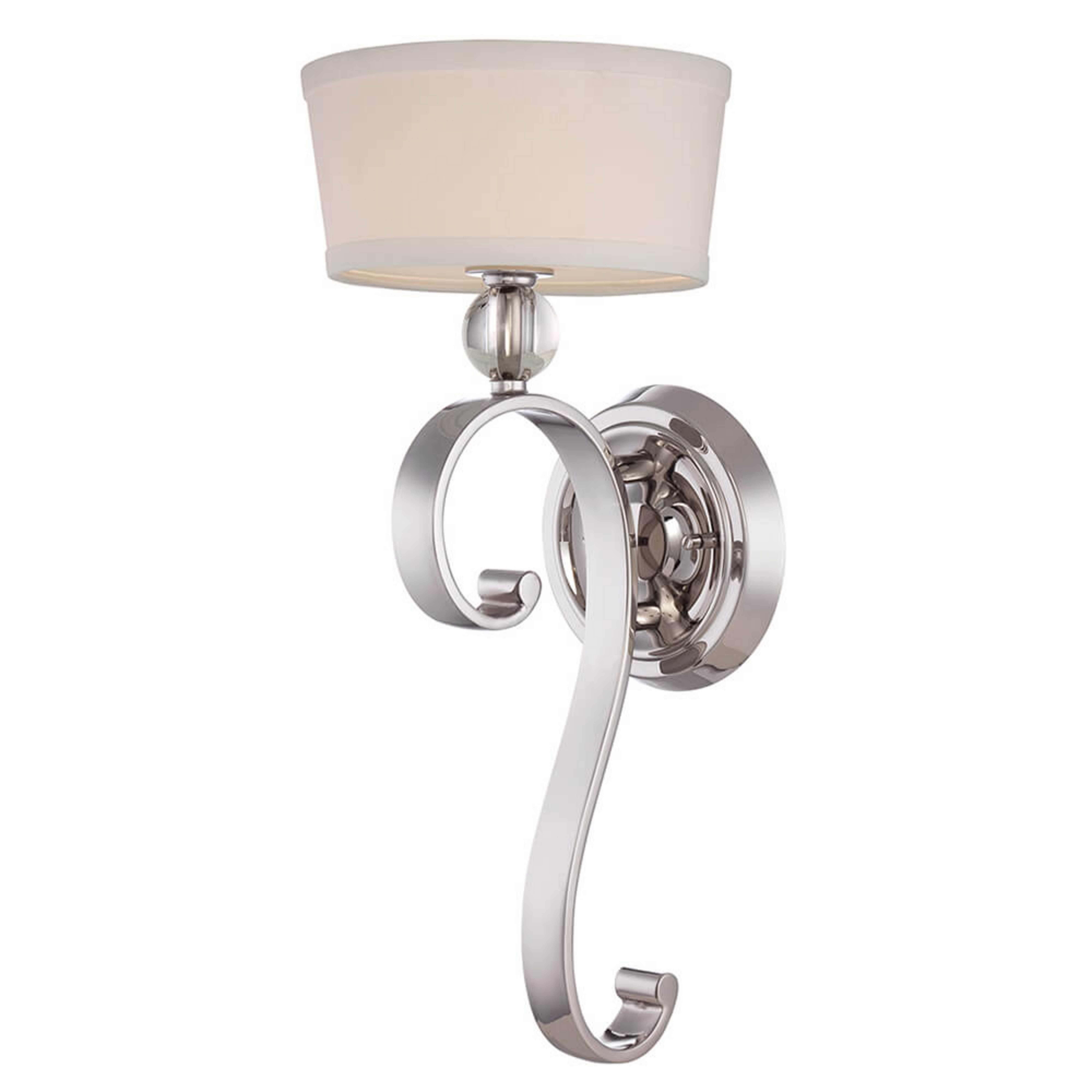 Elegancka tekstylna lampa ścienna Madison Manor