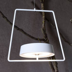 LED-Hängeleuchte Miram mit Akku, dimmbar
