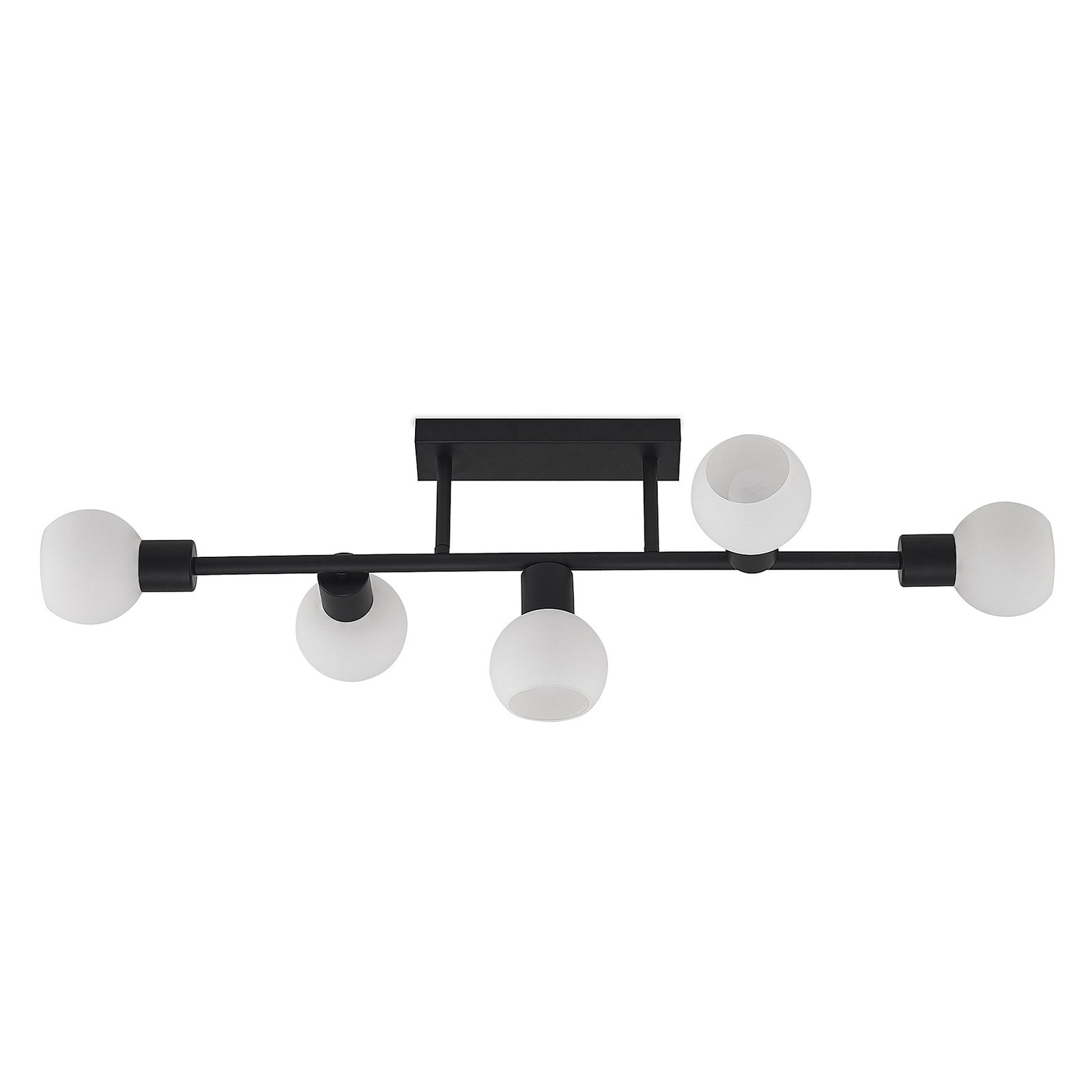 Biscala 5 Candeeiro de Tecto Black/Opal - Lindby