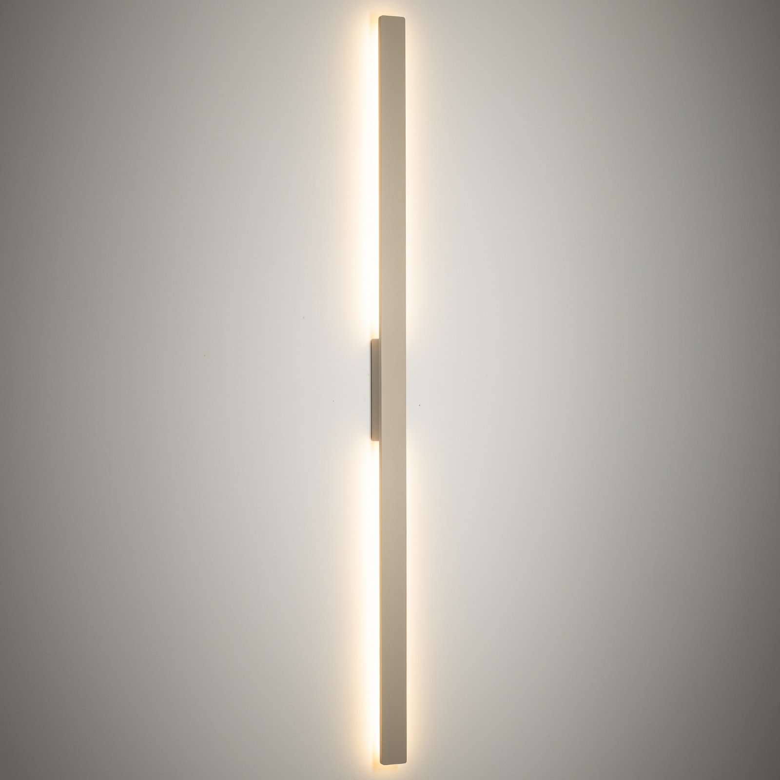 Applique a LED Demi L, sabbia, alluminio, altezza 144 cm, IP54