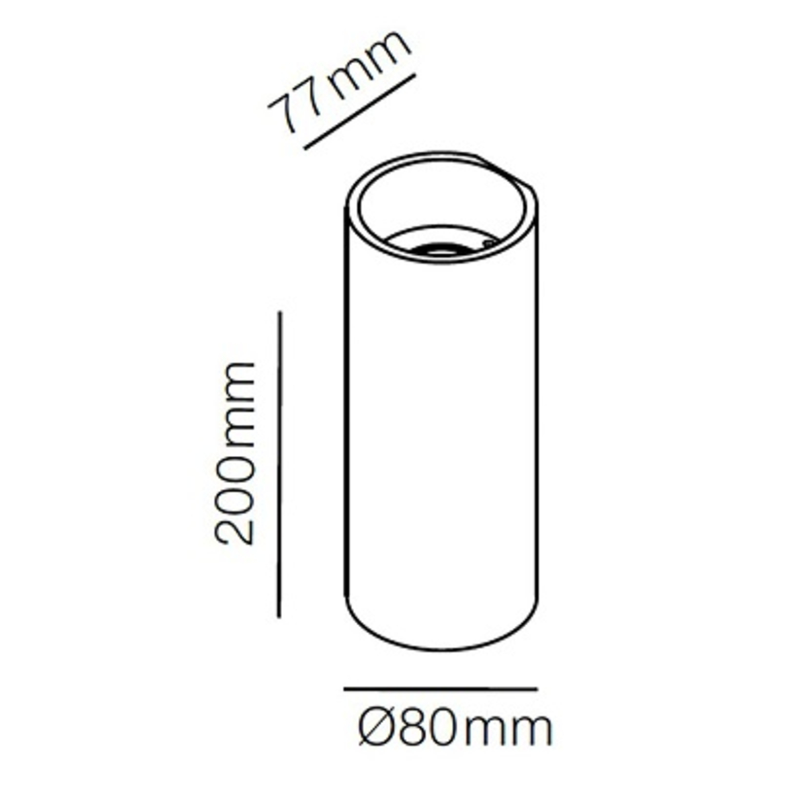 Zero W2 LED Aplică de Perete 3000K Negru - LIGHT-POINT