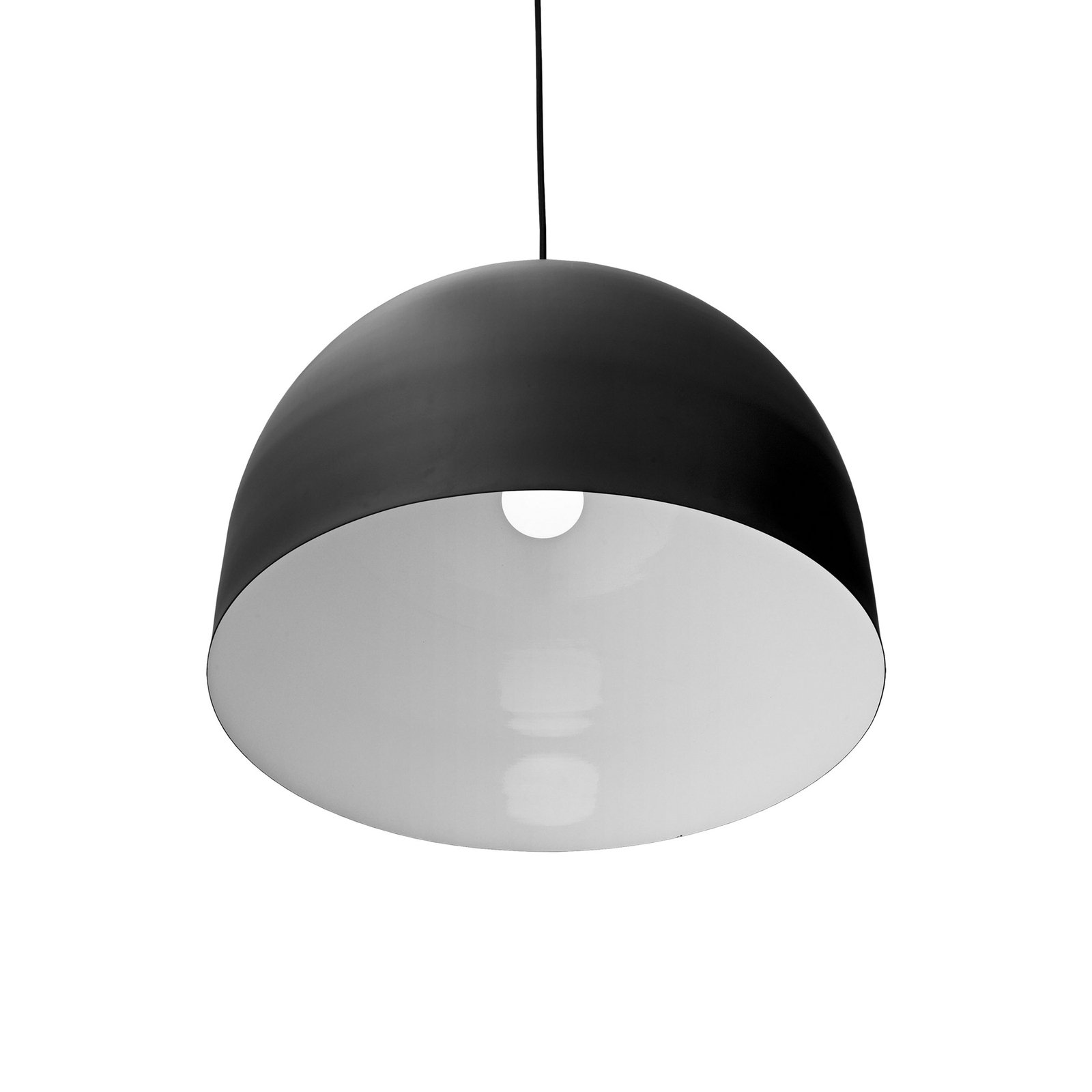 Hanglamp AYTM Luceo, rond, zwart, Ø 45 cm