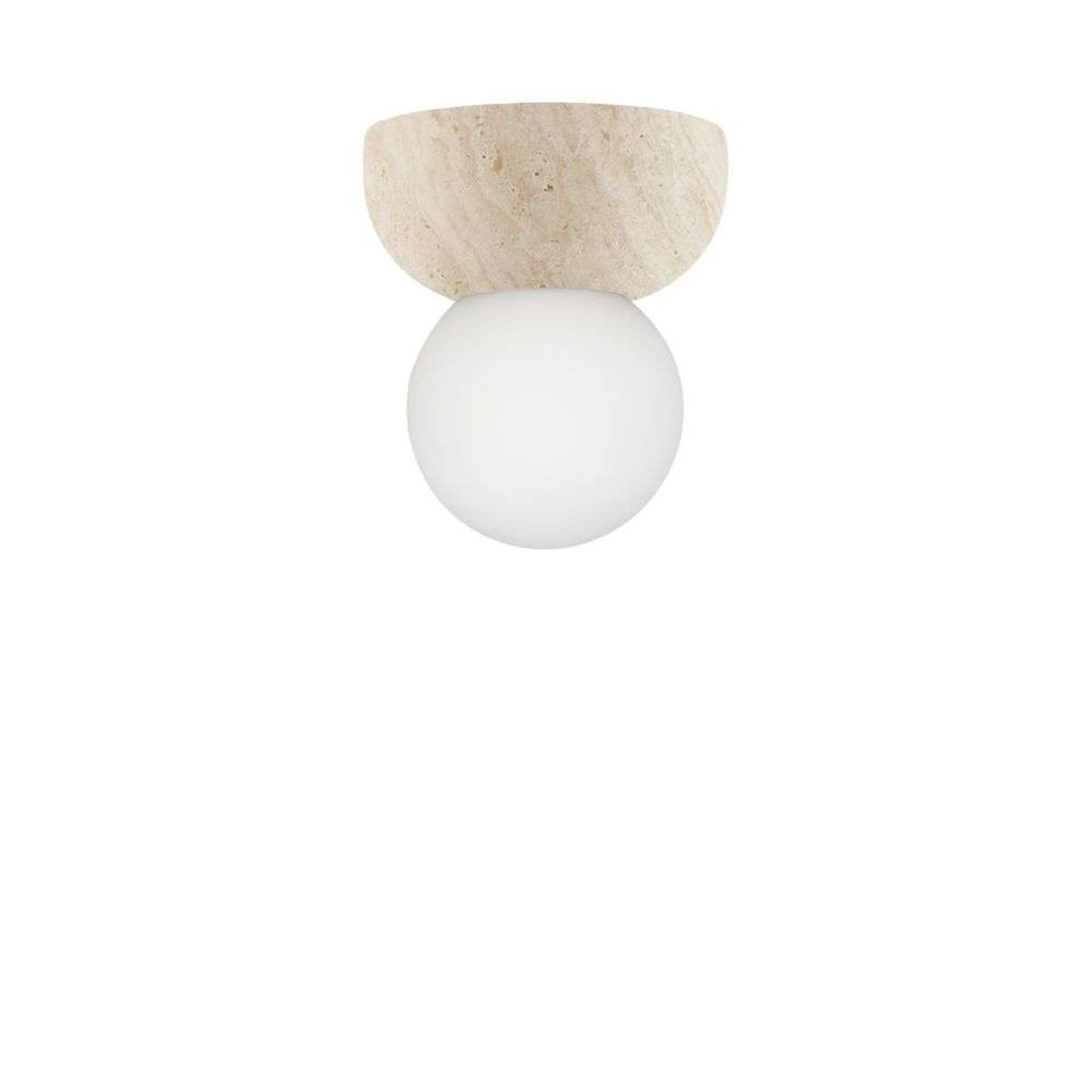 Torrano 13 Vägg-/Taklampe IP44 Travertine - Globen Lighting