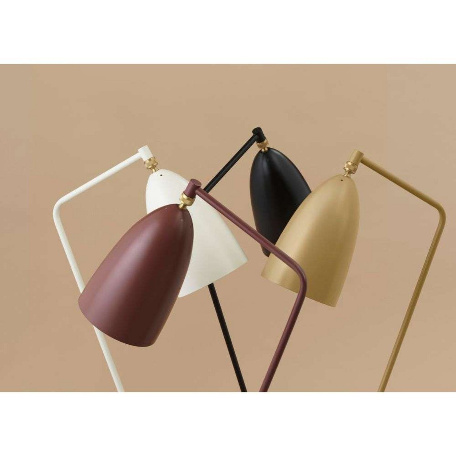 Gräshoppa Floor Lamp Olive Brown - GUBI