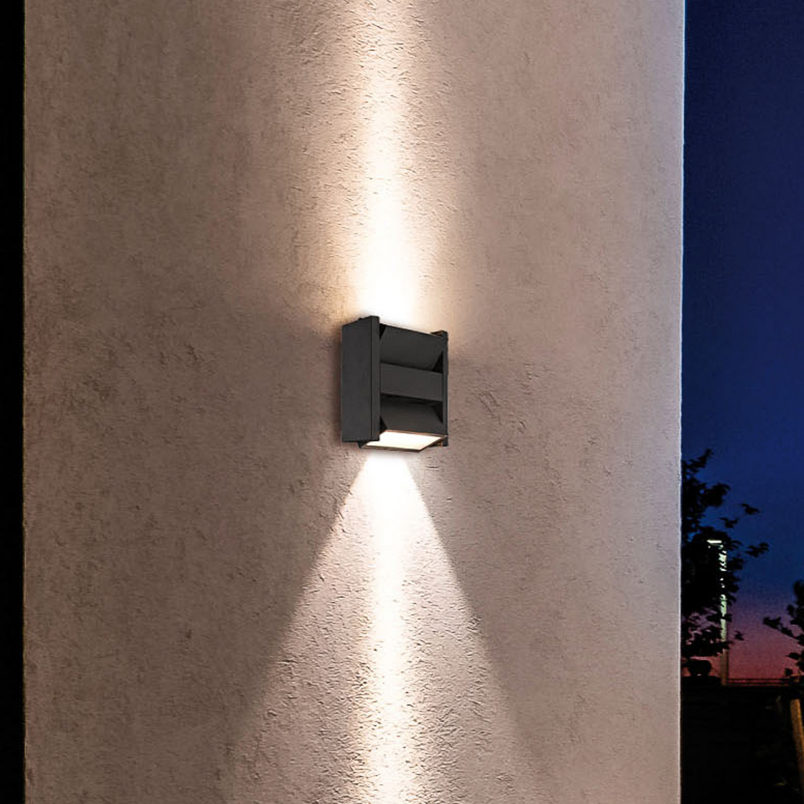 Viokef Cinzento Escuro Candeeiro De Parede Exterior Delos Led