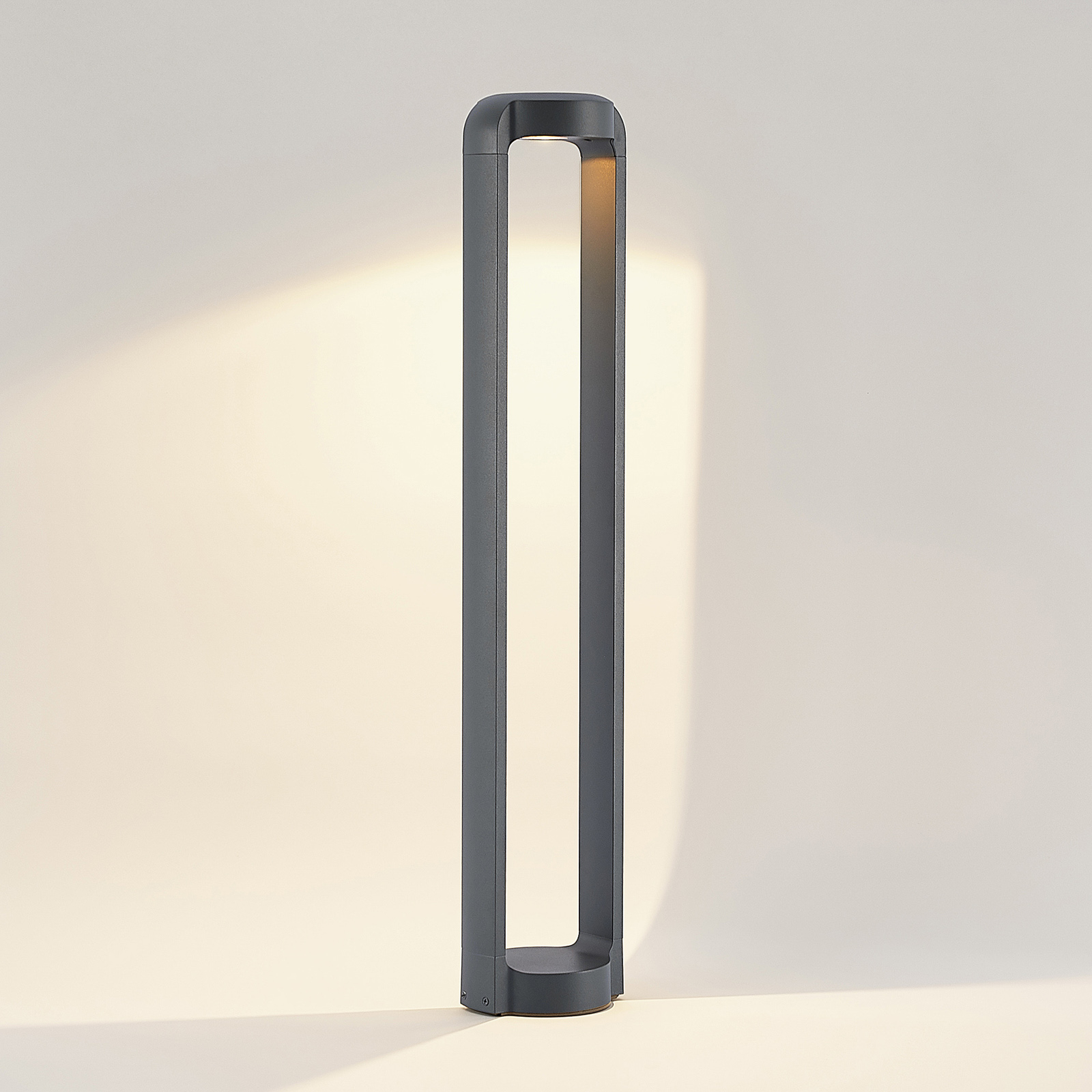 Lucande Habsa -LED-pylväsvalaisin, korkeus 80 cm