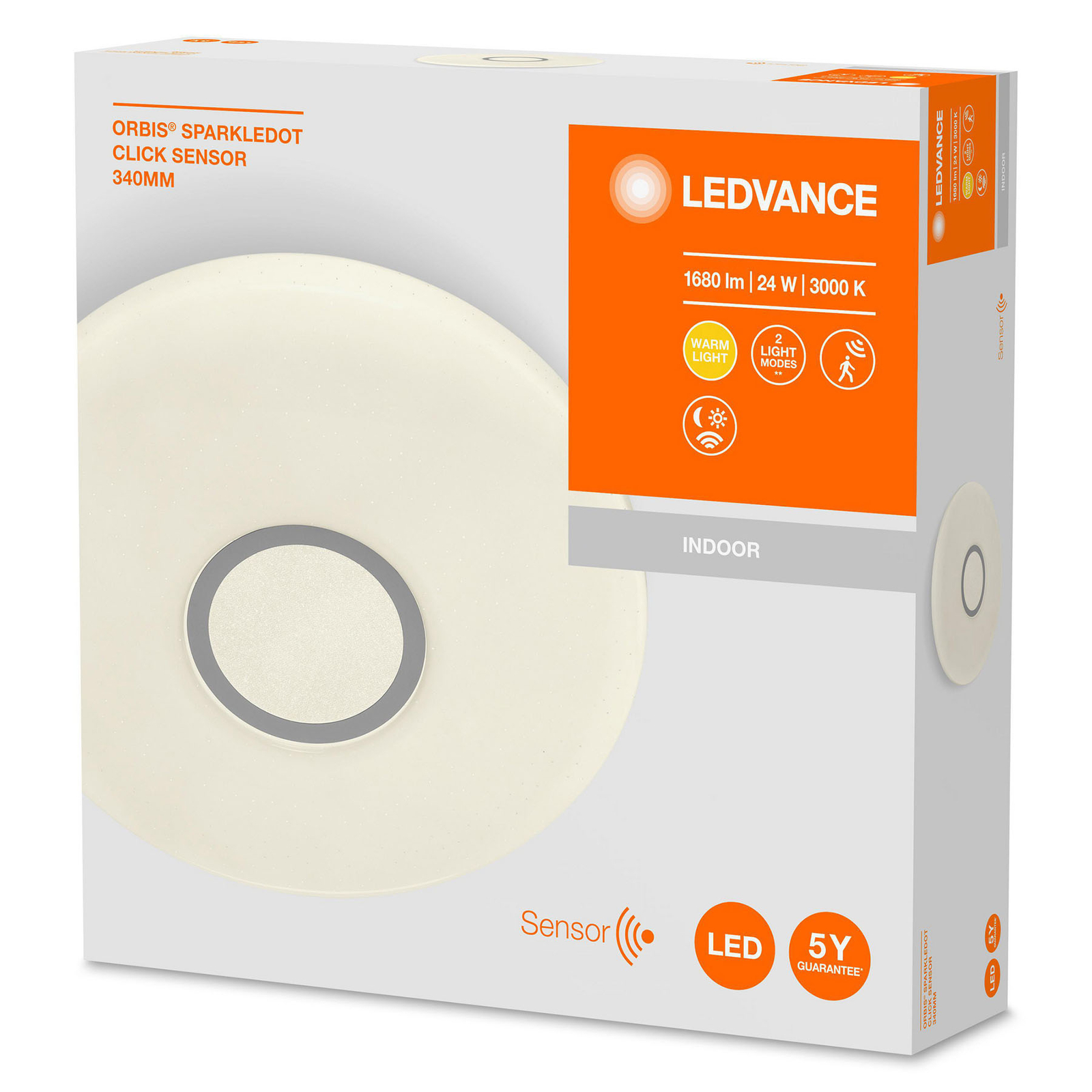 Ledvance Orbis Sensor LED ceiling light round