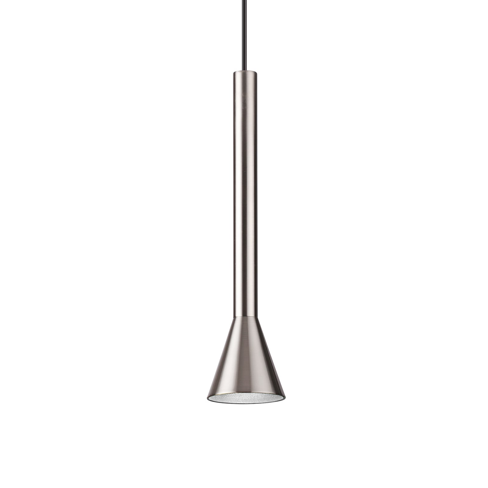 IDEAL LUX Diesis LED hanging light, nickel-coloured, Ø 6 cm, metal