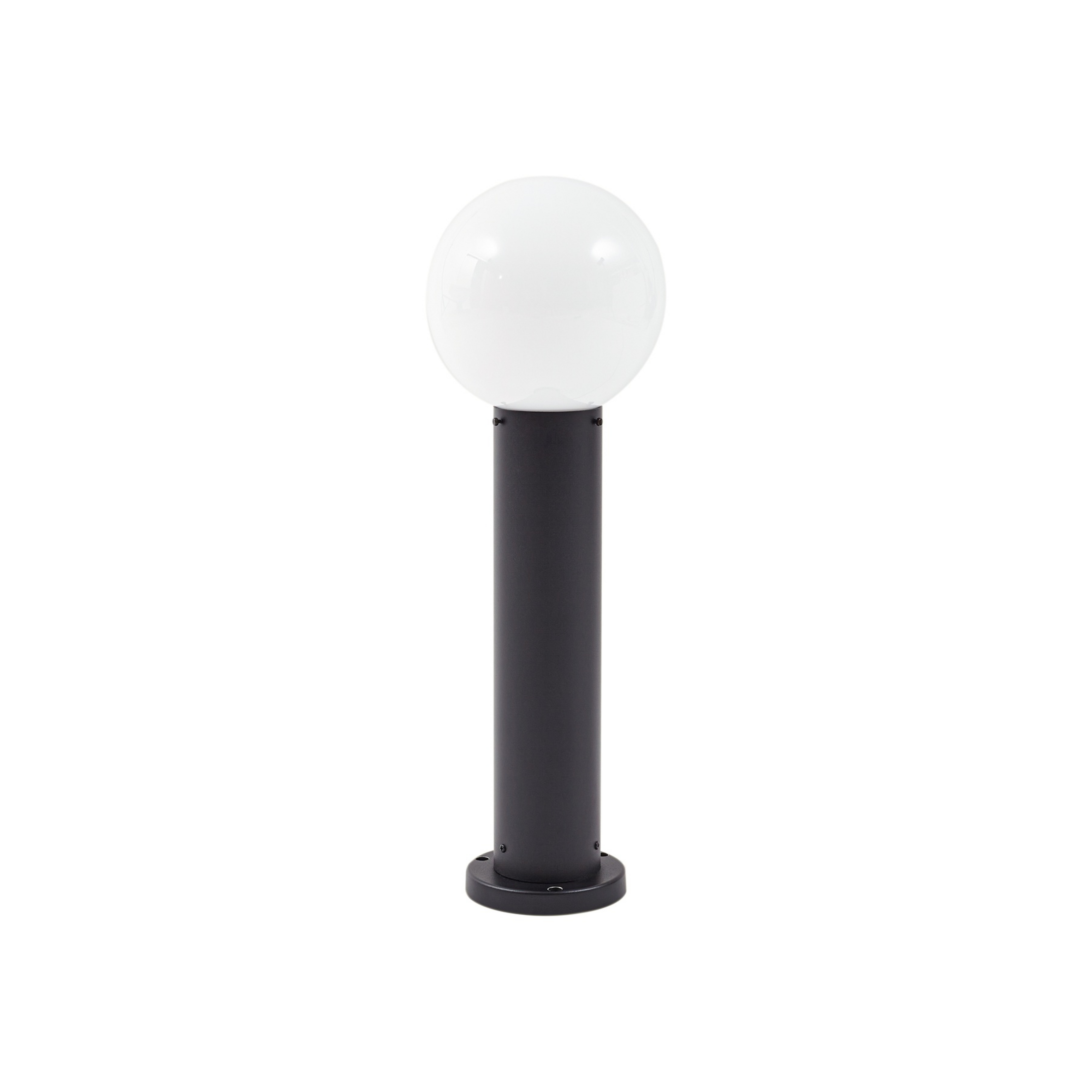Dangan pillar light, height 60 cm, glass, white, metal - Lindby
