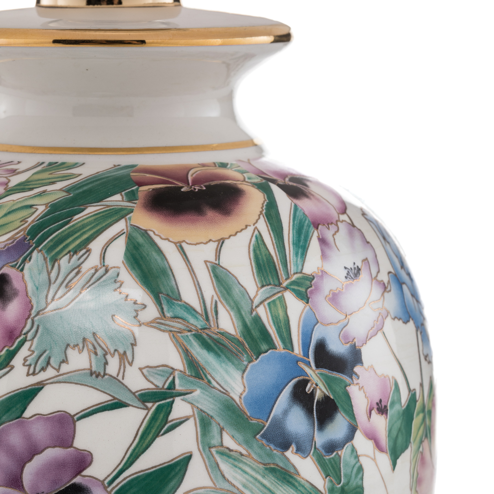 KOLARZ Giardino Panse lámpara de mesa floral 30 cm
