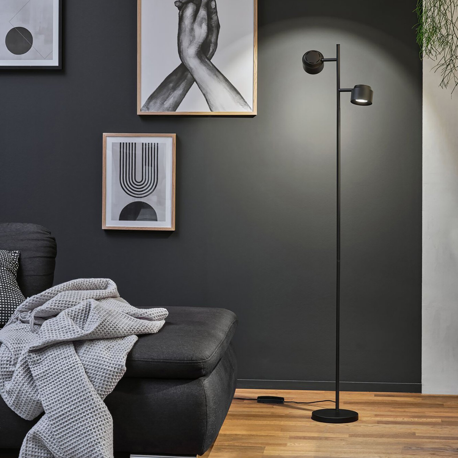 Puric Pane 2 Piantana Zigbee Dim. Nero - Paulmann