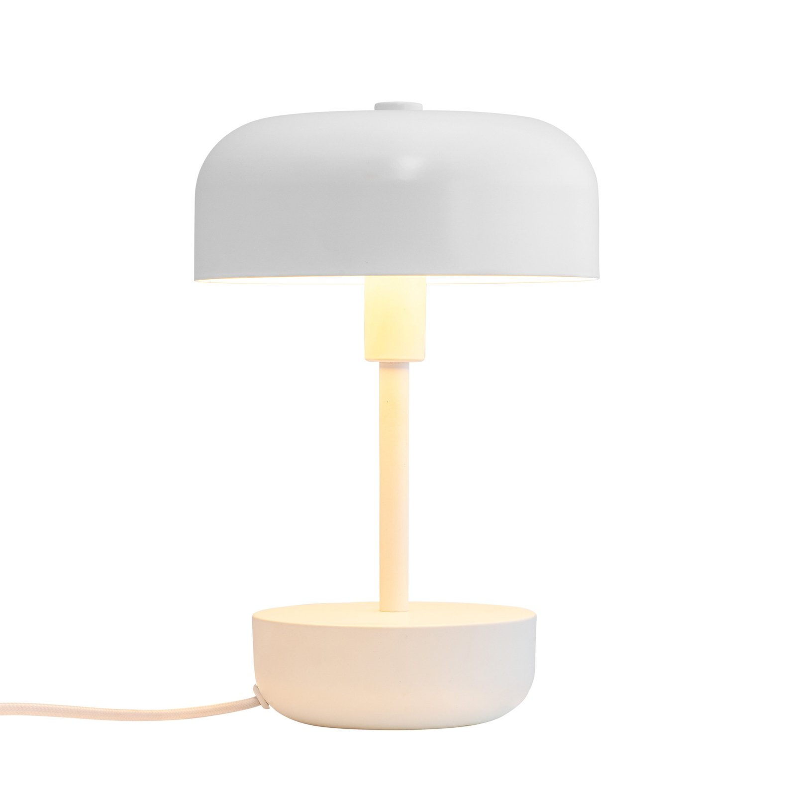 Dyberg Larsen Haipot table lamp, IP20, white