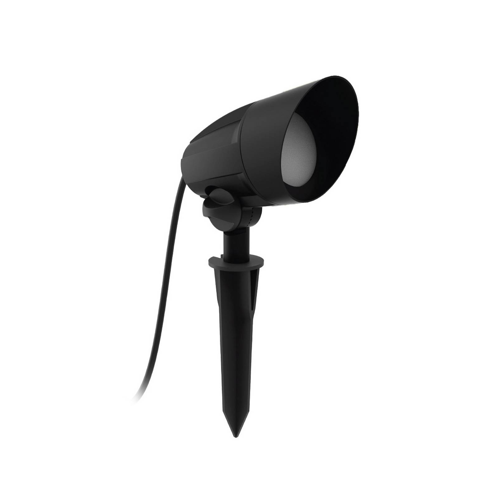 Philips Erdspießstrahler Cylr, schwarz, Stecker, IP44, GU10