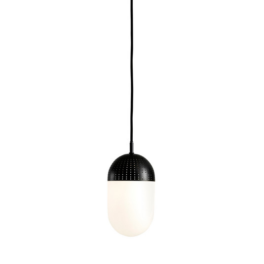 Dot Pendant L Black/Opal - Woud