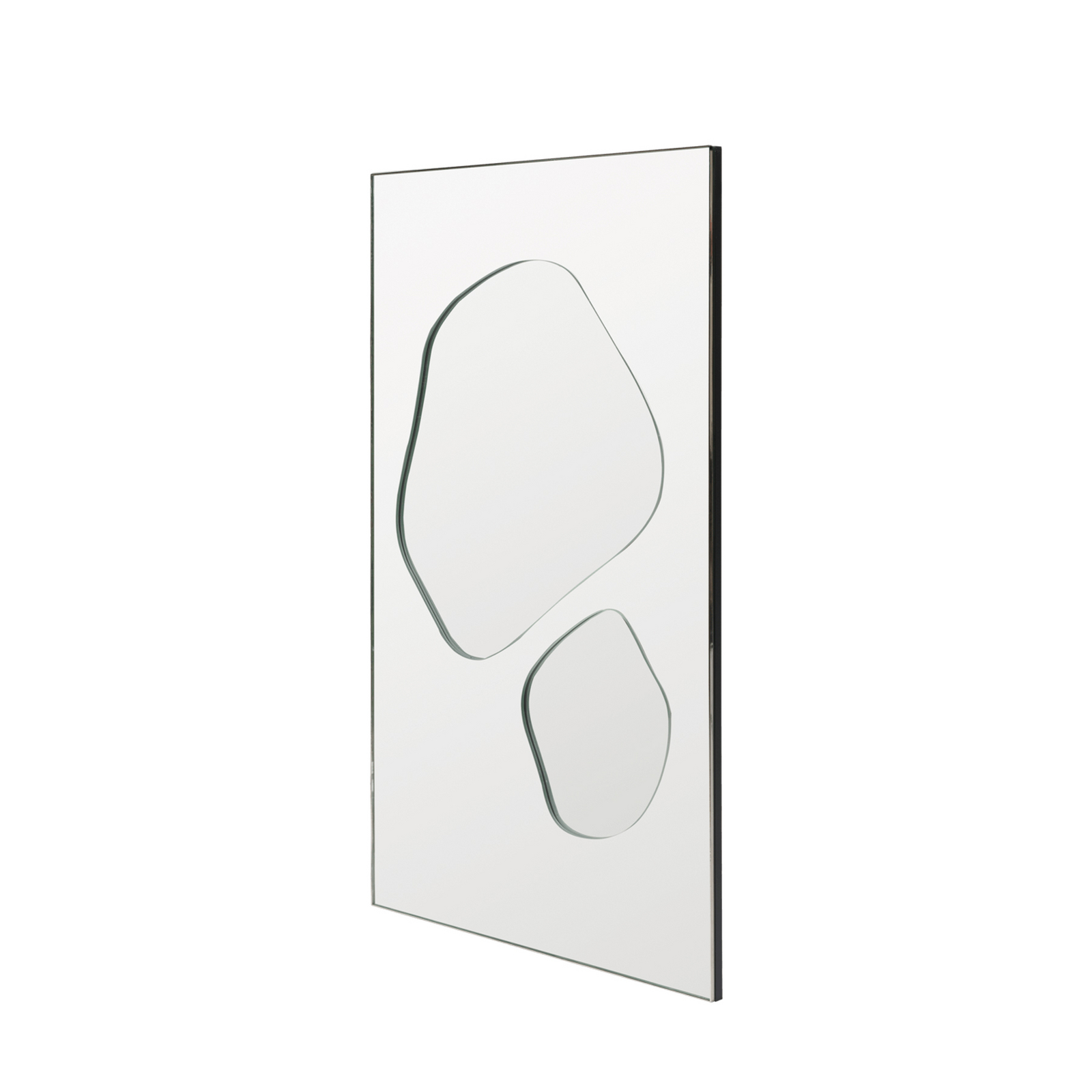 FOLIA wall mirror, height 82 cm, glass - ferm LIVING