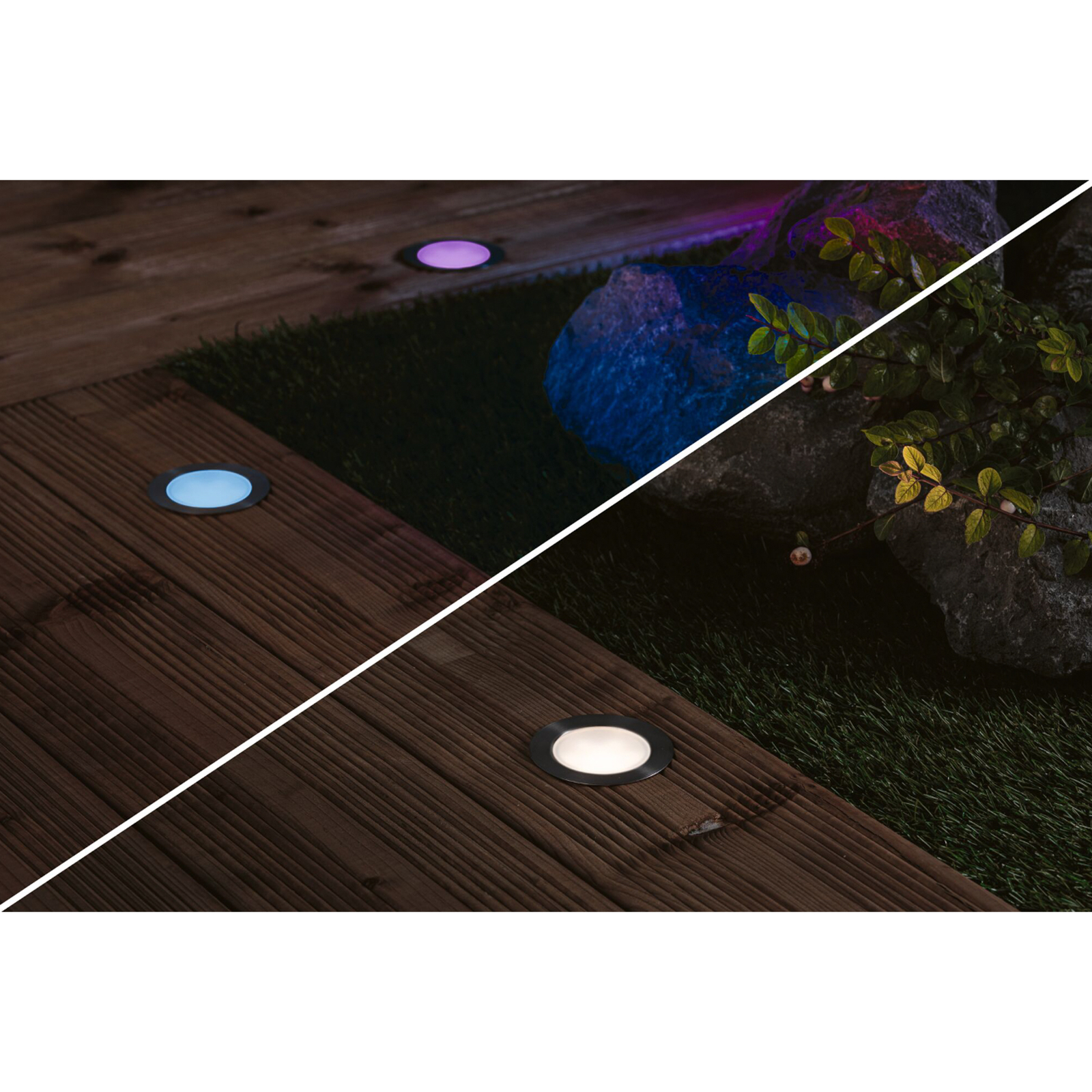 Paulmann Plug & Shine LED recessed floor spotlight Floor RGBW ZigBee