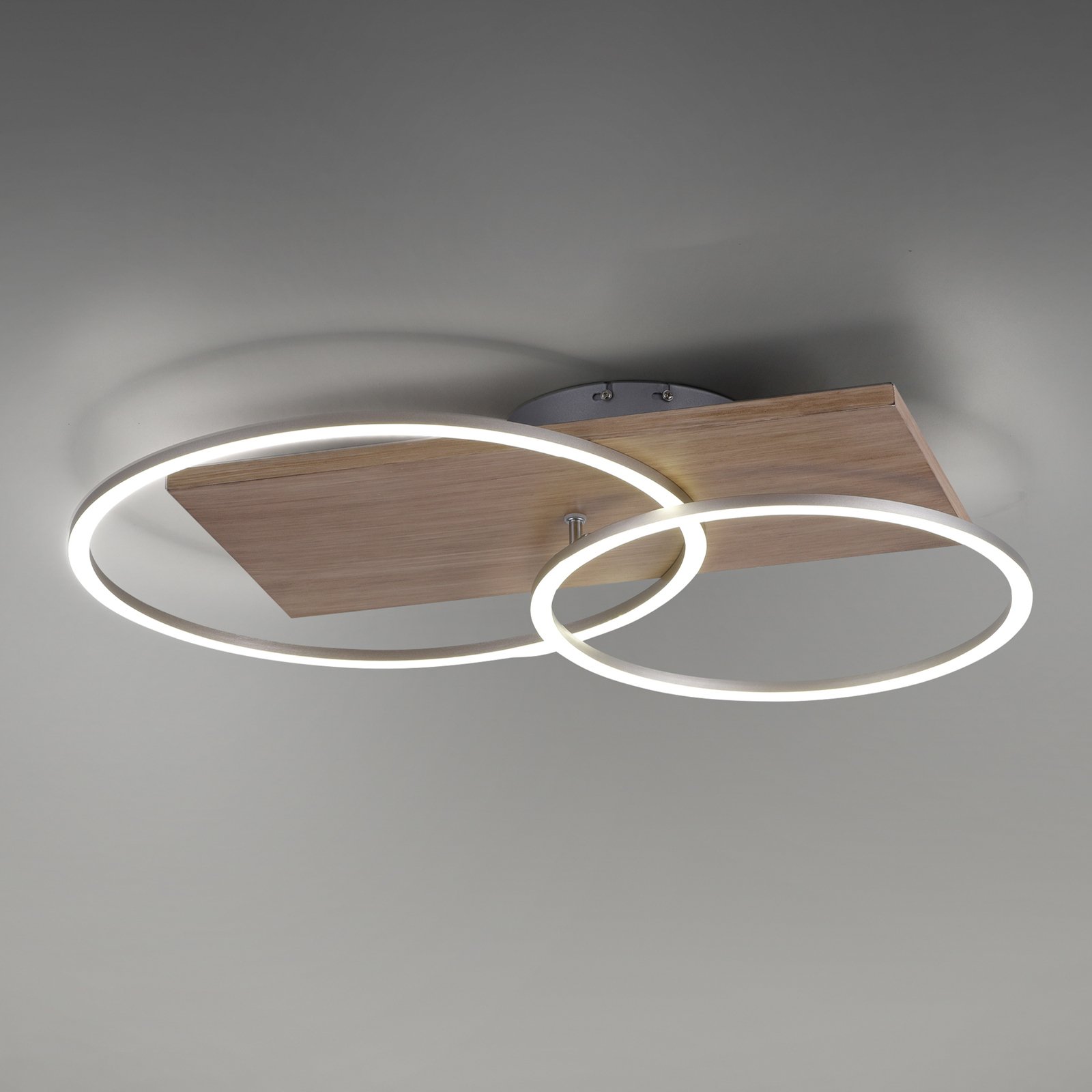 Paul Neuhaus Palma LED-Deckenlampe CCT 2 Ringe