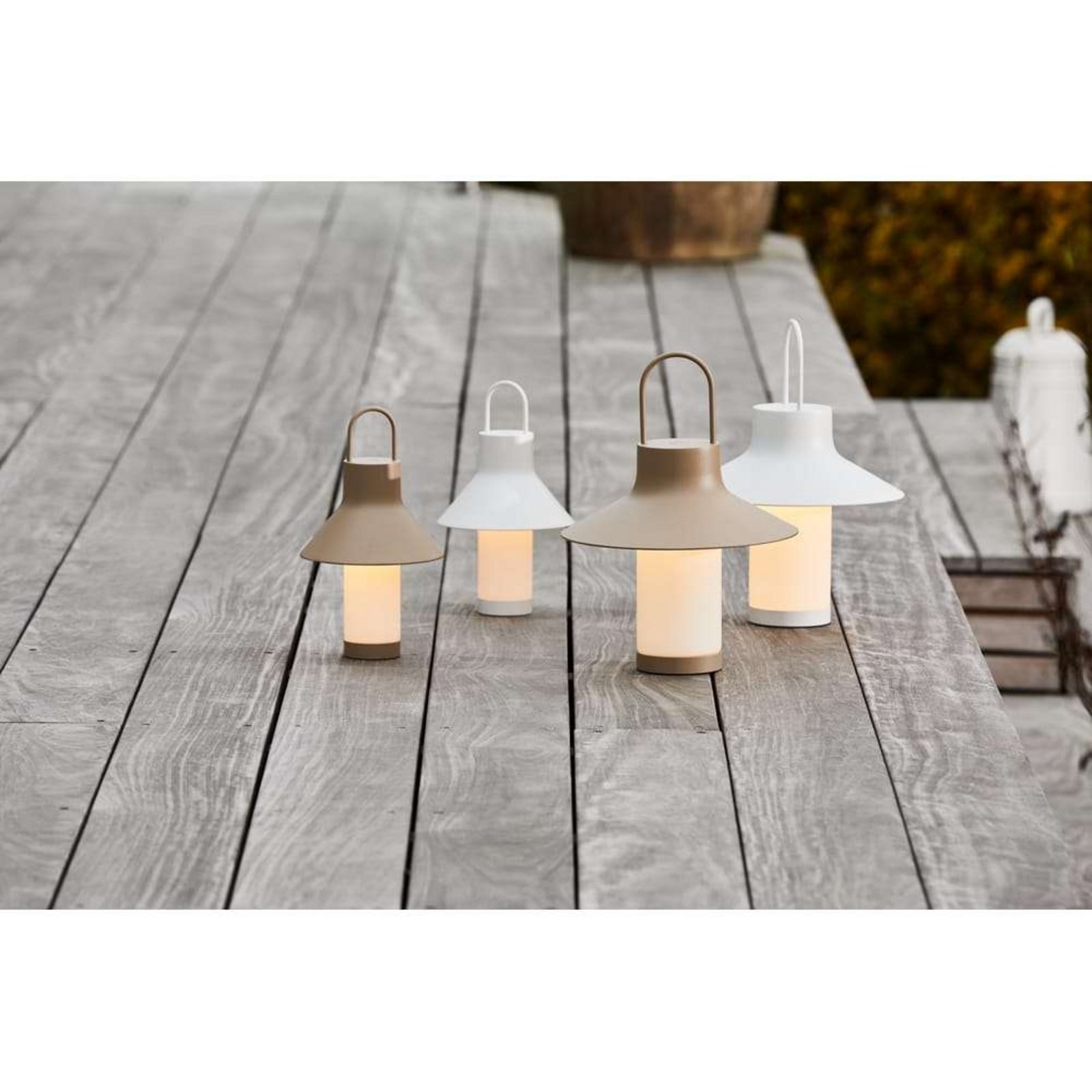Shadow Portable Table Lamp S White - Loom Design