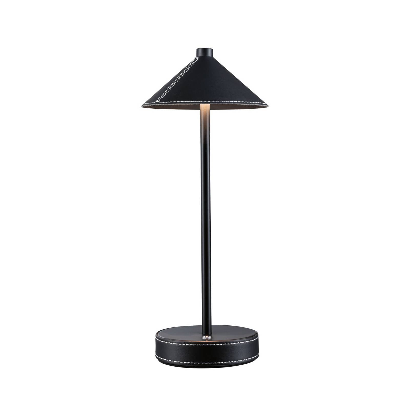 Paulmann LED-Akku-Tischlampe Pellini, schwarz, down, CCT