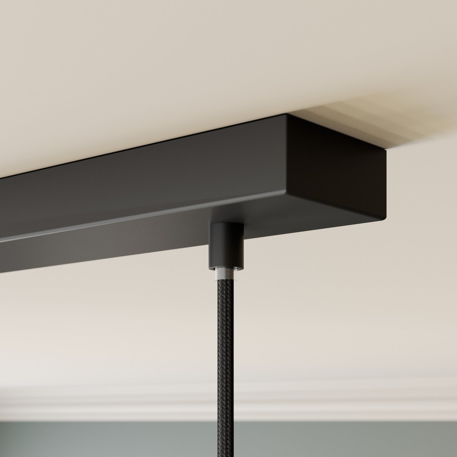 Etiena 5 Hanglamp Opal/Black - Lindby