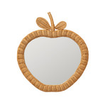 APPLE Wandspiegel, Rattan geflochten, 45x40 cm - ferm LIVING