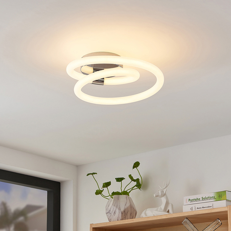 Lucande Lumka LED-væglampe i krom