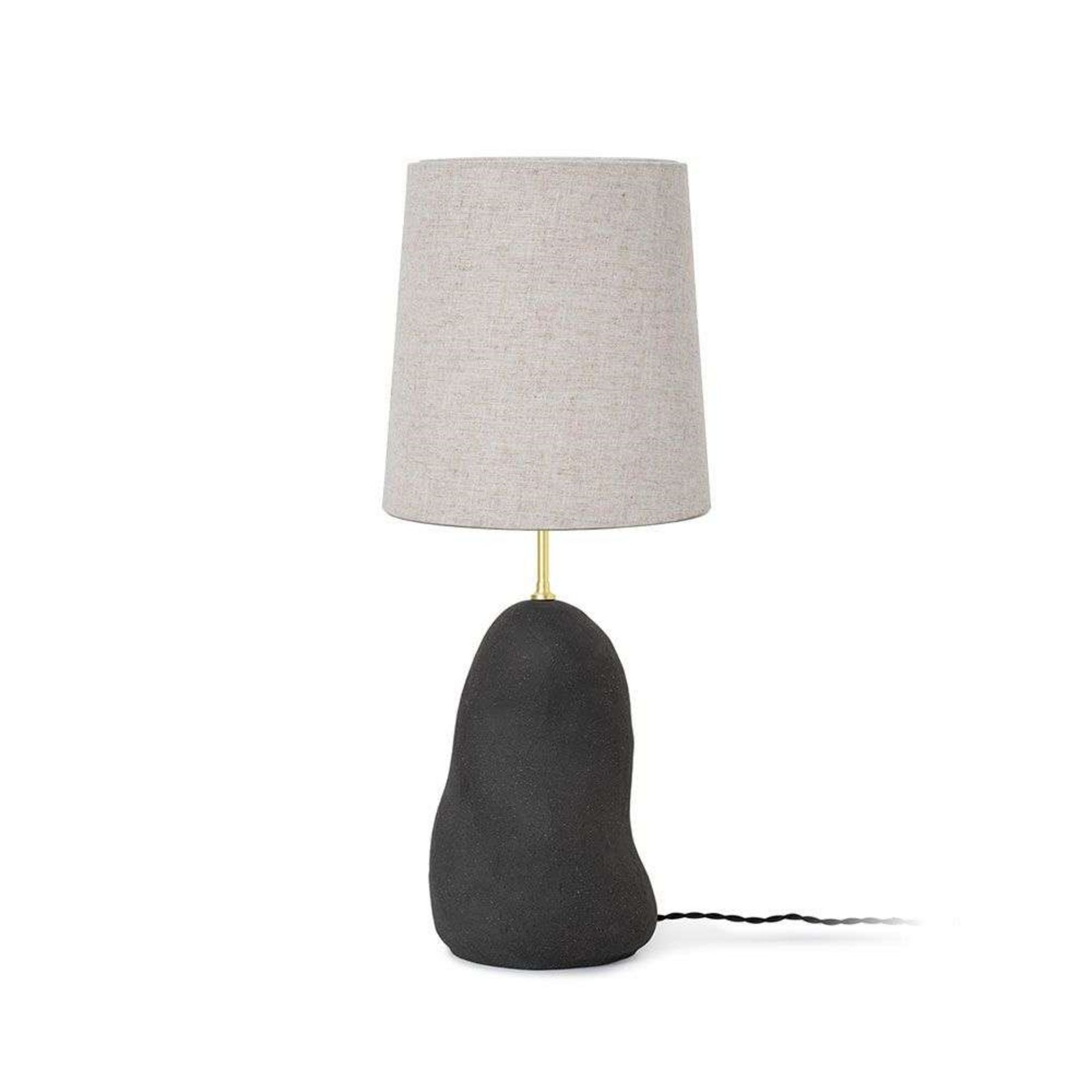 Hebe Lampă de Masă Medium Black/Natural - ferm LIVING