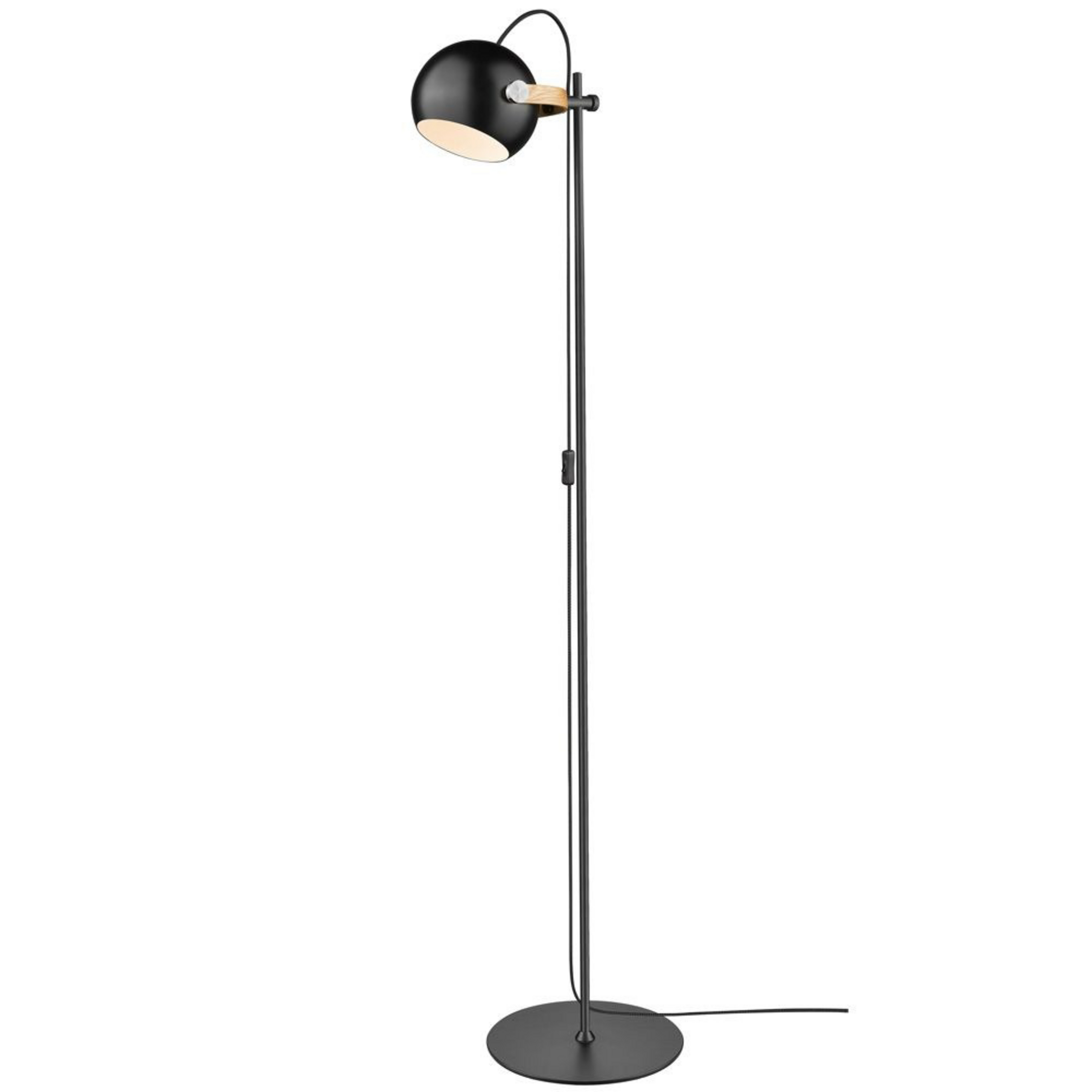 D.C Gulvlampe Ø18 Black/Oak - Halo Design