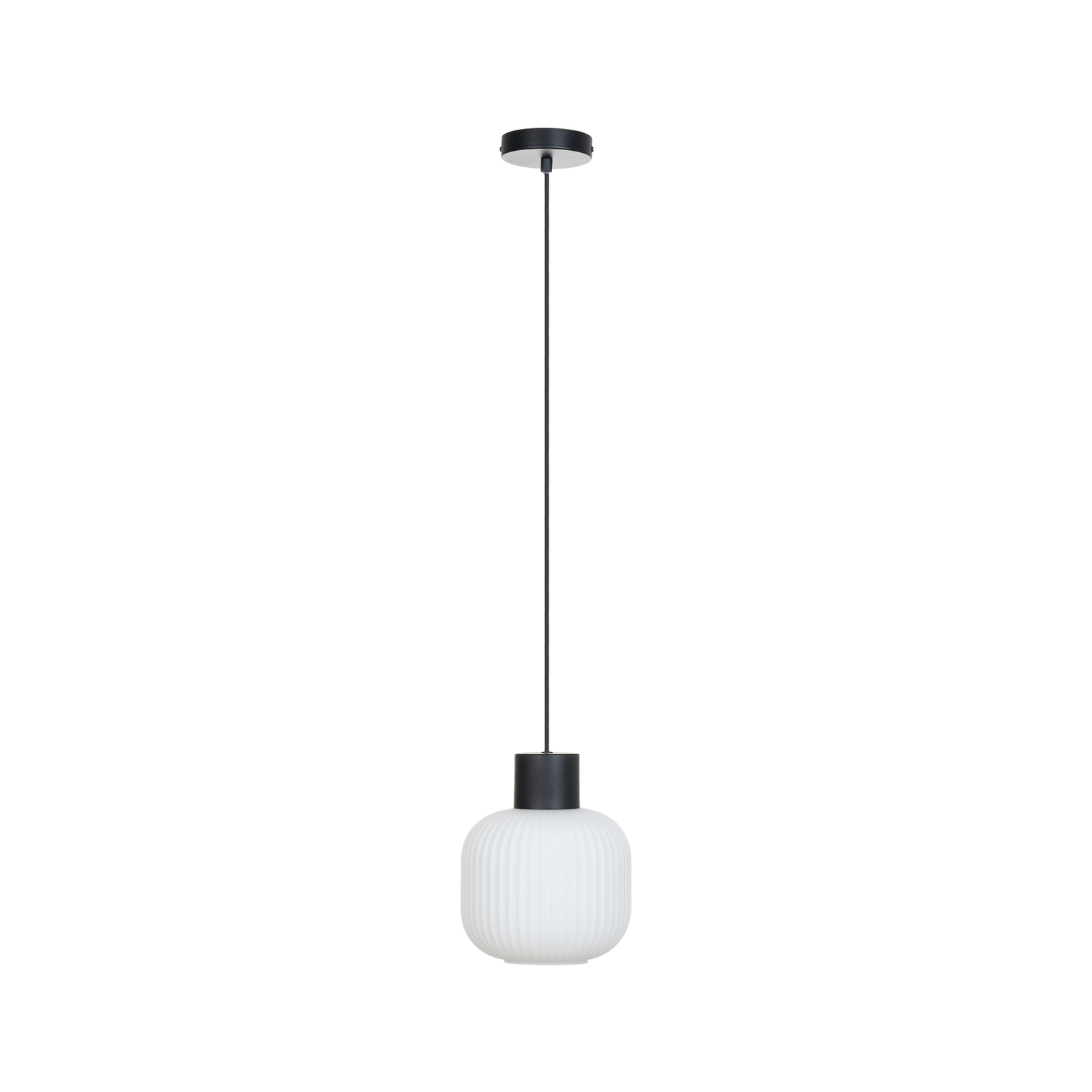 Lucande Lomeris suspension, à 1 lampe, blanche