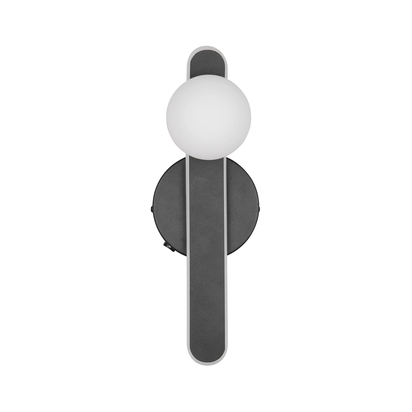 LED wandlamp Napoli, matzwart, hoogte 34 cm, metaal CCT