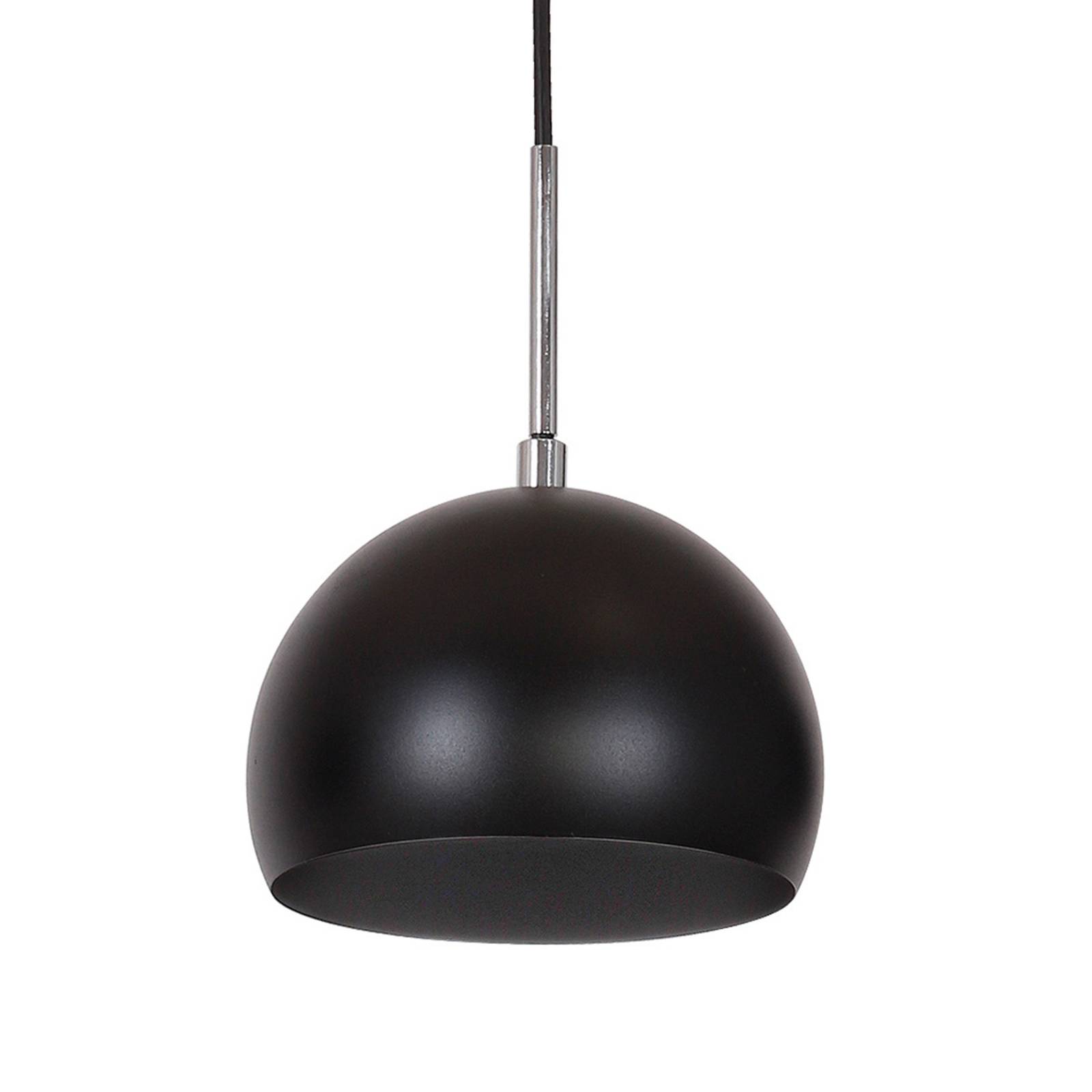 Hanglamp Cool, 3-lamps lang, zwart