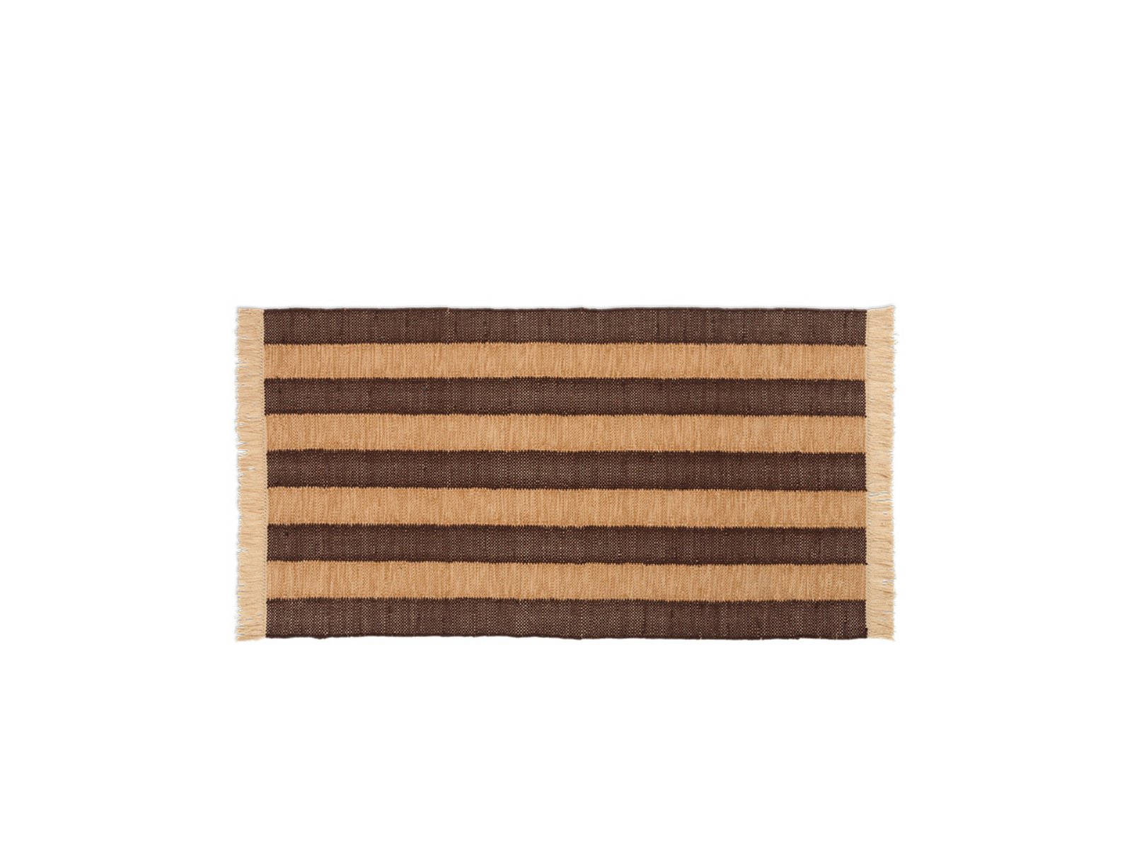 Ives Rug 80x140 Tan/Chocolate - ferm LIVING