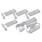 LED lampa ispod ormarića Eco-Pad F 5x set 4,000K aluminij