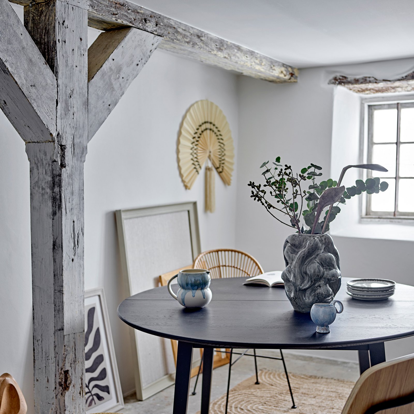 Décoration murale Jaime, bambou, naturel/ruban - BLOOMINGVILLE Décoration murale Jaime, bambou, naturel/ruban - BLOOMINGVILLE