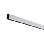 Paulmann Square Profil, schwarz, Diffusor weiß