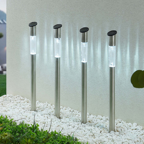 Lindby Oliwia LED-markspettslampa, solcell, 4-pack