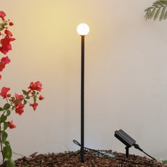Lindby Freydis LED päikesevalgusti, must, alumiinium, 2000 K