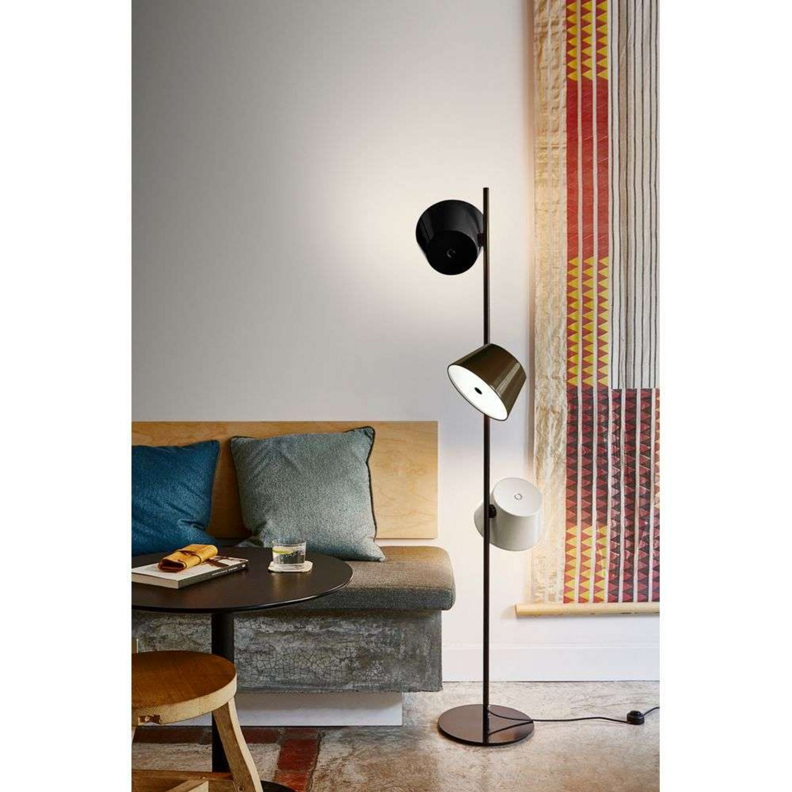 Tam Tam 3 P Lampadar w/Mini Shades Black  - Marset