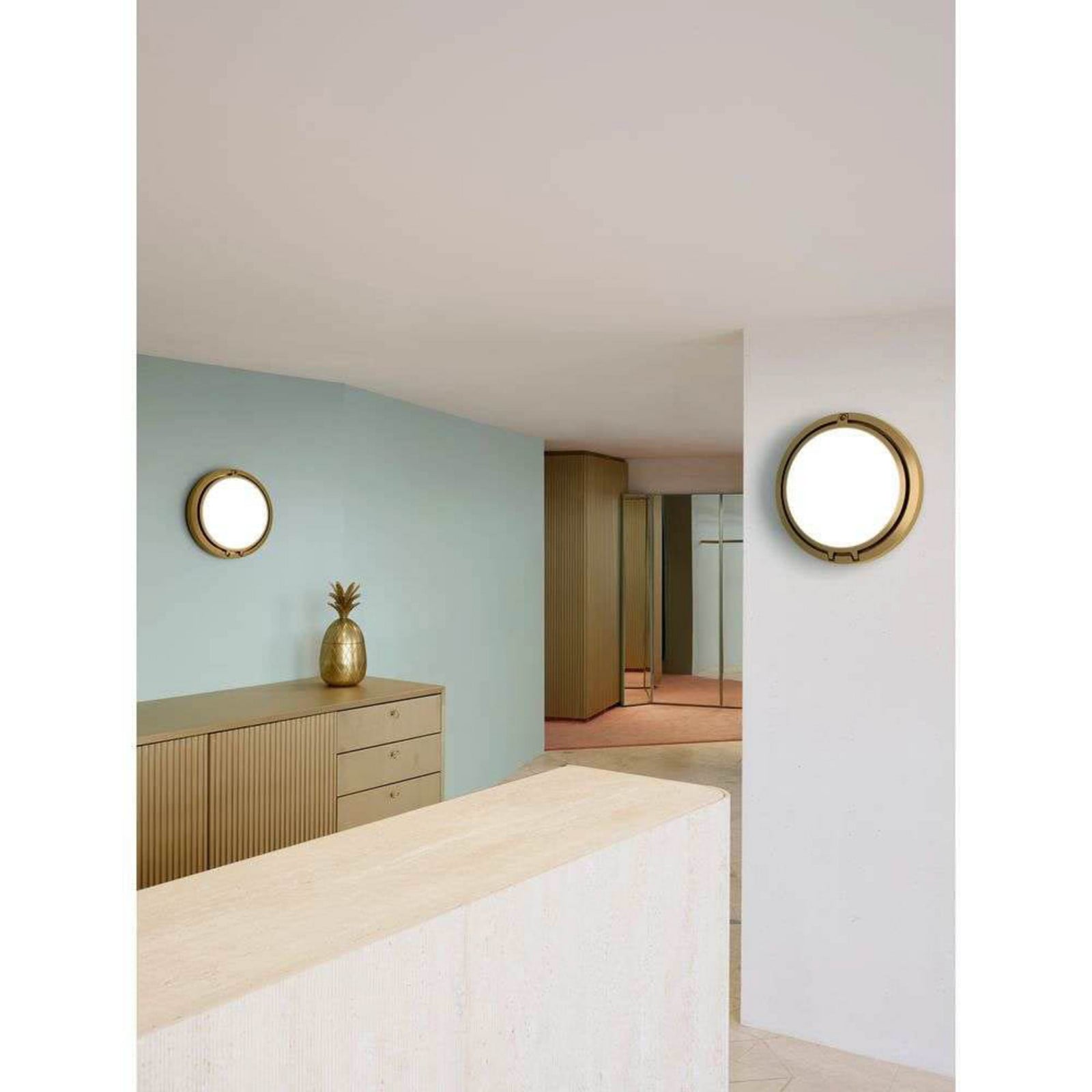 Metropoli27 vägglampa, Ø 27 cm, glas, aluminium Luceplan - Hall | Produkter - Vägglampor | Lampspecialisterna