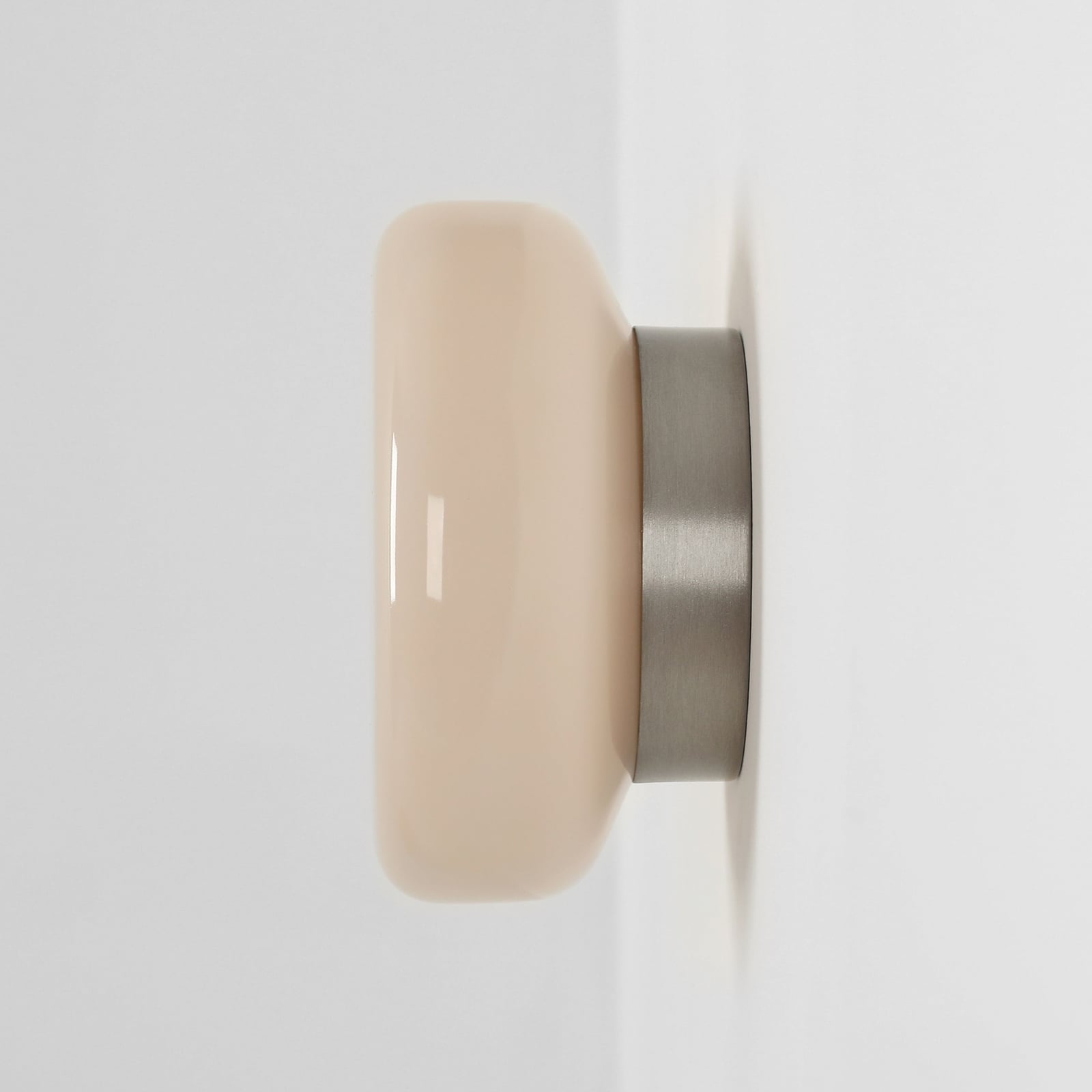 Zidna svjetiljka BonBon, bež, Ø 16 cm, staklo - Aldex